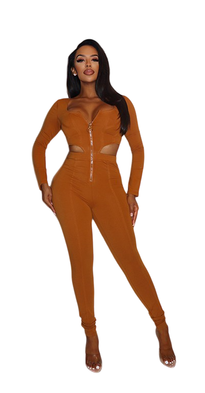 LONG SLEEVE JUMPSUIT