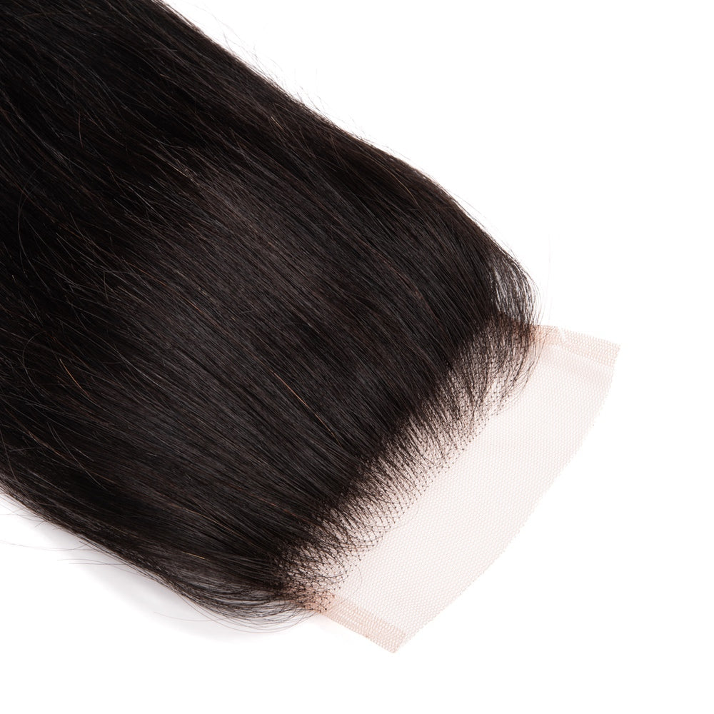 4X4 Straight Hair Free Part Closure 100% Human Hair Closure