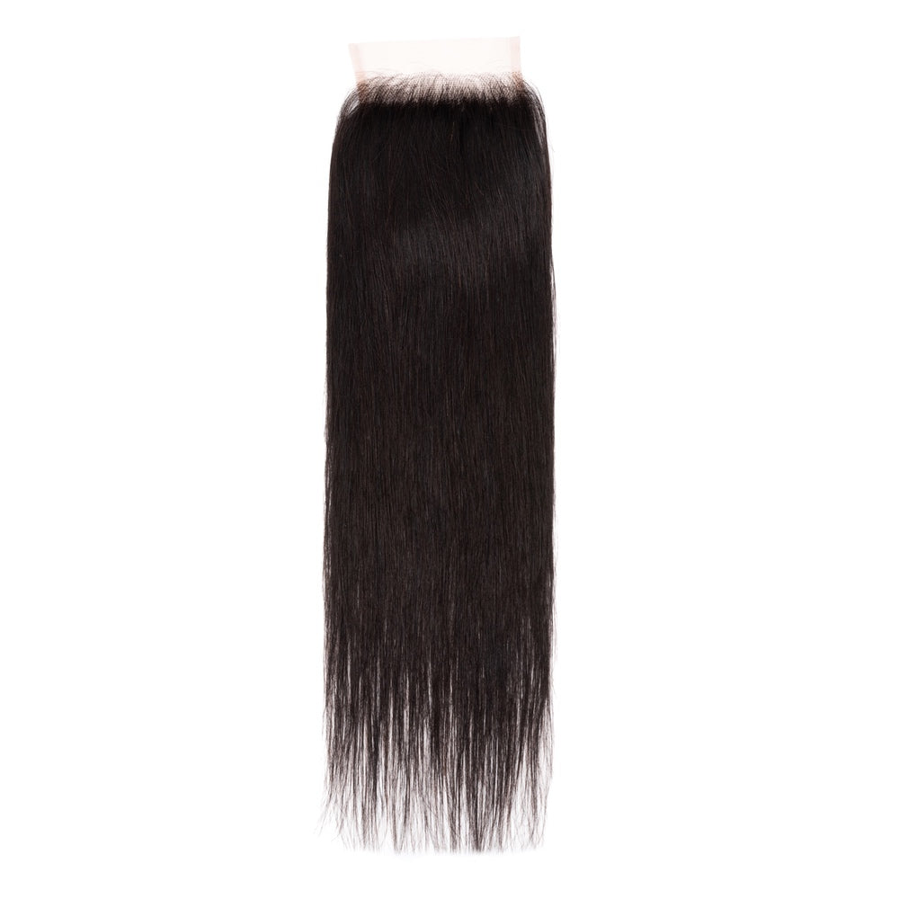 4X4 Straight Hair Free Part Closure 100% Human Hair Closure